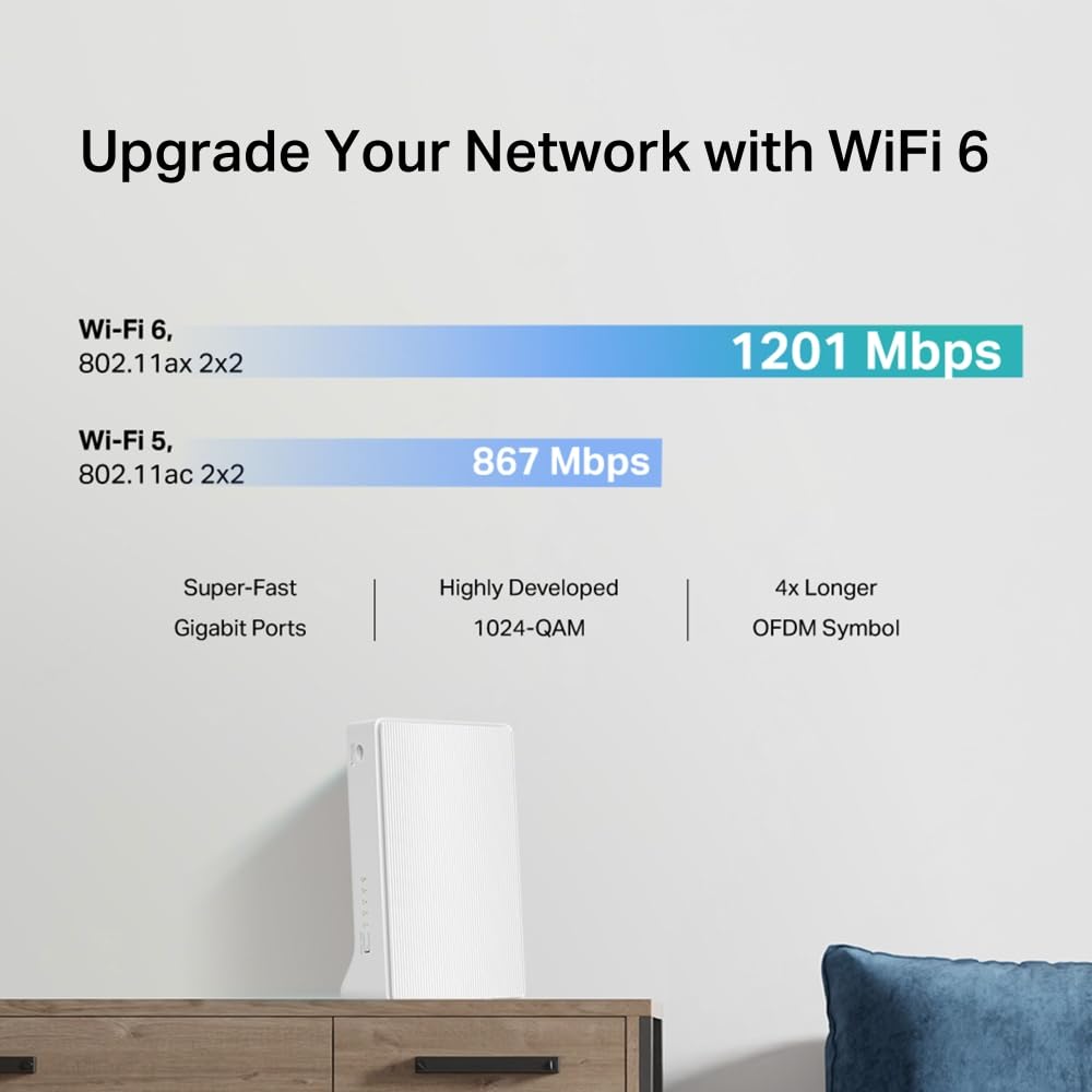 Mercusys MB260‑4G – 4G+ Cat 6 Router z Wi-Fi 6 AX1500, Dual‑Band, porty gigabitowe, Plug & Play, aplikacja SIM MERCUSYS