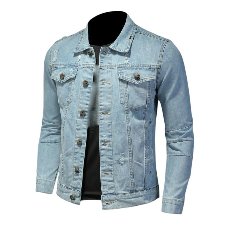 Veste slim en coton homme à simple boutonnage - 5