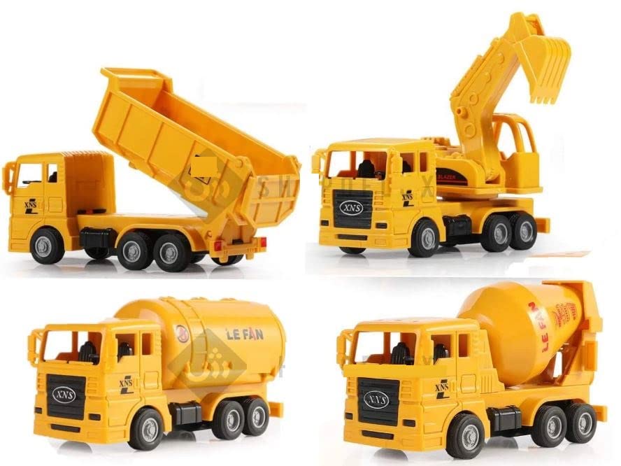 Buyline Unbreakable Excavator, Mixture, Dumper & Tank Construction Engineering Toy Vehicle for Children (Pack of 4)(Yellow) (B0BR8B6PR7) Amazon Price History, Amazon Price Tracker