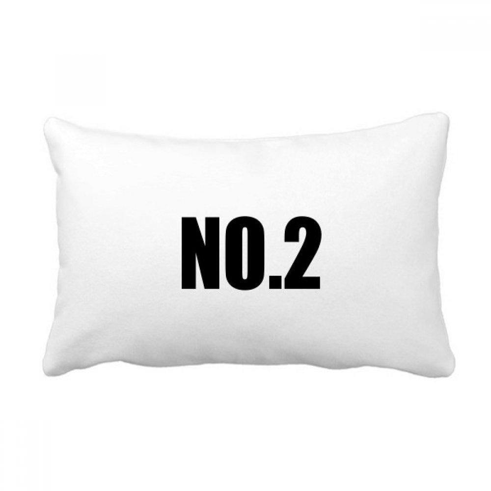 Coussin lombaire N°2 numéro chanceux oreiller décoratif multicolore