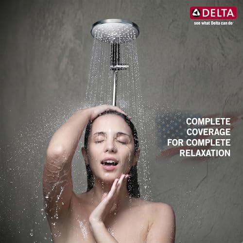 Image of Delta Faucet Single Function Handshower with Hose and Bracket I Handheld Shower I Shower head for Bathroom I 10 Year Warranty I Magnetic Docking I Polished Chrome - S664