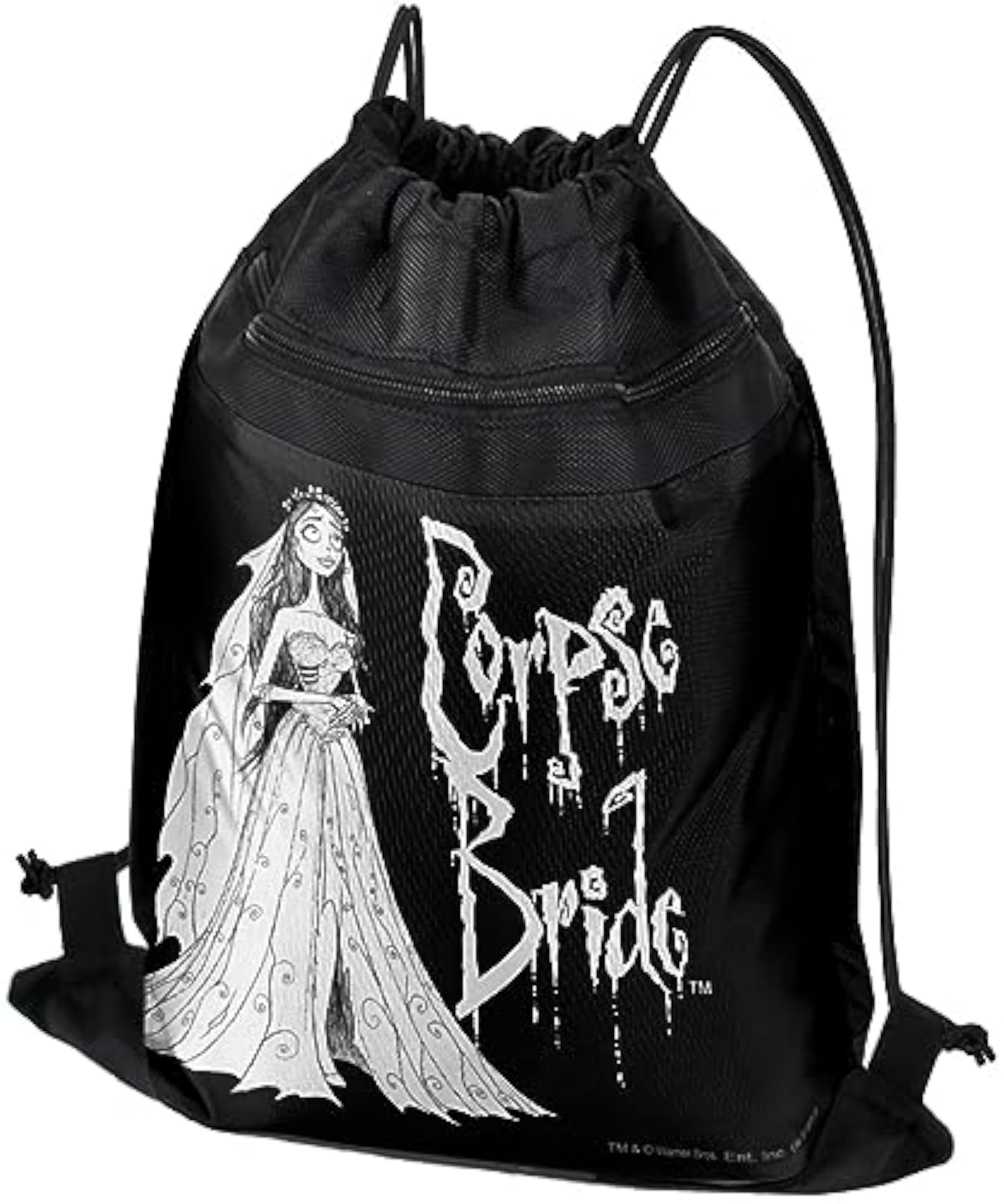 Corpse Bride Logo Drawstring Backpack, Perfect for Gym & Yoga