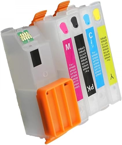 5 cartuchos de tinta recargables 26XL 273XL compatibles con impresoras XP520 XP600 XP610 XP620 XP700 XP800 XP810 XP820 T2730