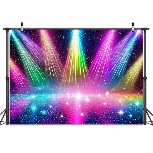 Disco Rainbow Stage 7 x 5 ft Fondo Fotográfico Vintage miniatura 4