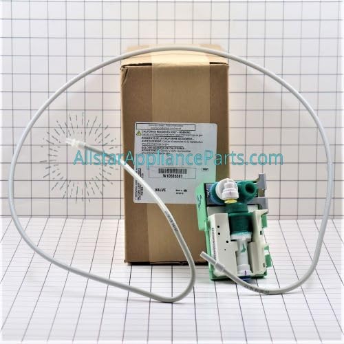 Válvula de entrada de agua para máquina de hielo W10585391 miniatura 2