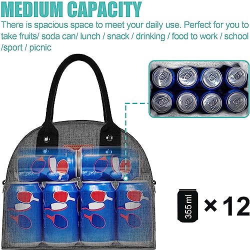 Insulated Lunch Bags For Women Men - Reusable Cooler Lunch Box For Office Work School Picnic Beach Workout Travel Gym- Freezable Tote Lunch Bag Organizer With Adjustable Shoulder Strap For Adult Kids #TOP2
