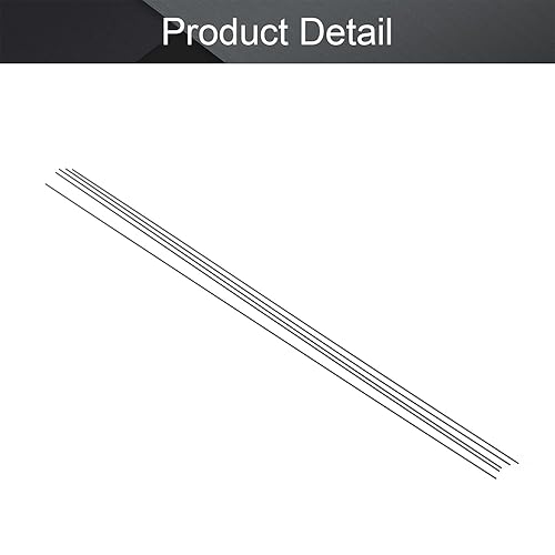 Miniatura 4 de Fielect Varilla de fibra de carbono de 0.039 in para avión RC Mate Pole Longitud 15.748 in 15.7 pulgadas 5pcs