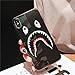 iPhone Xs Max Case Street Fashion Design, Flexible Durable Full-Protective Back Case Cover for iPhone Xs Max 6.5inch (Black/Shark)