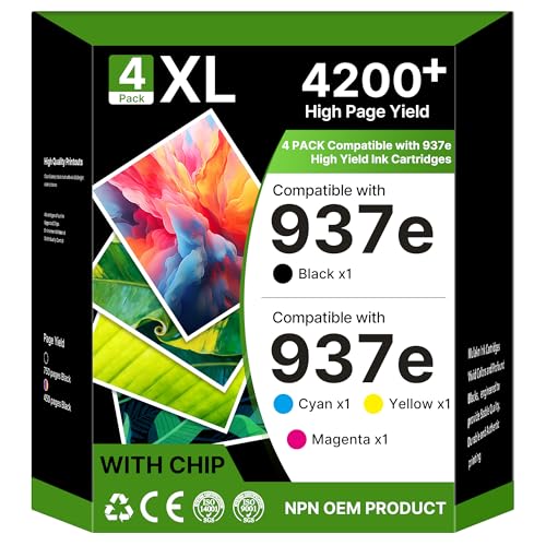 Cartouches d'encre compatible HP 937 pour le télétravail efficace