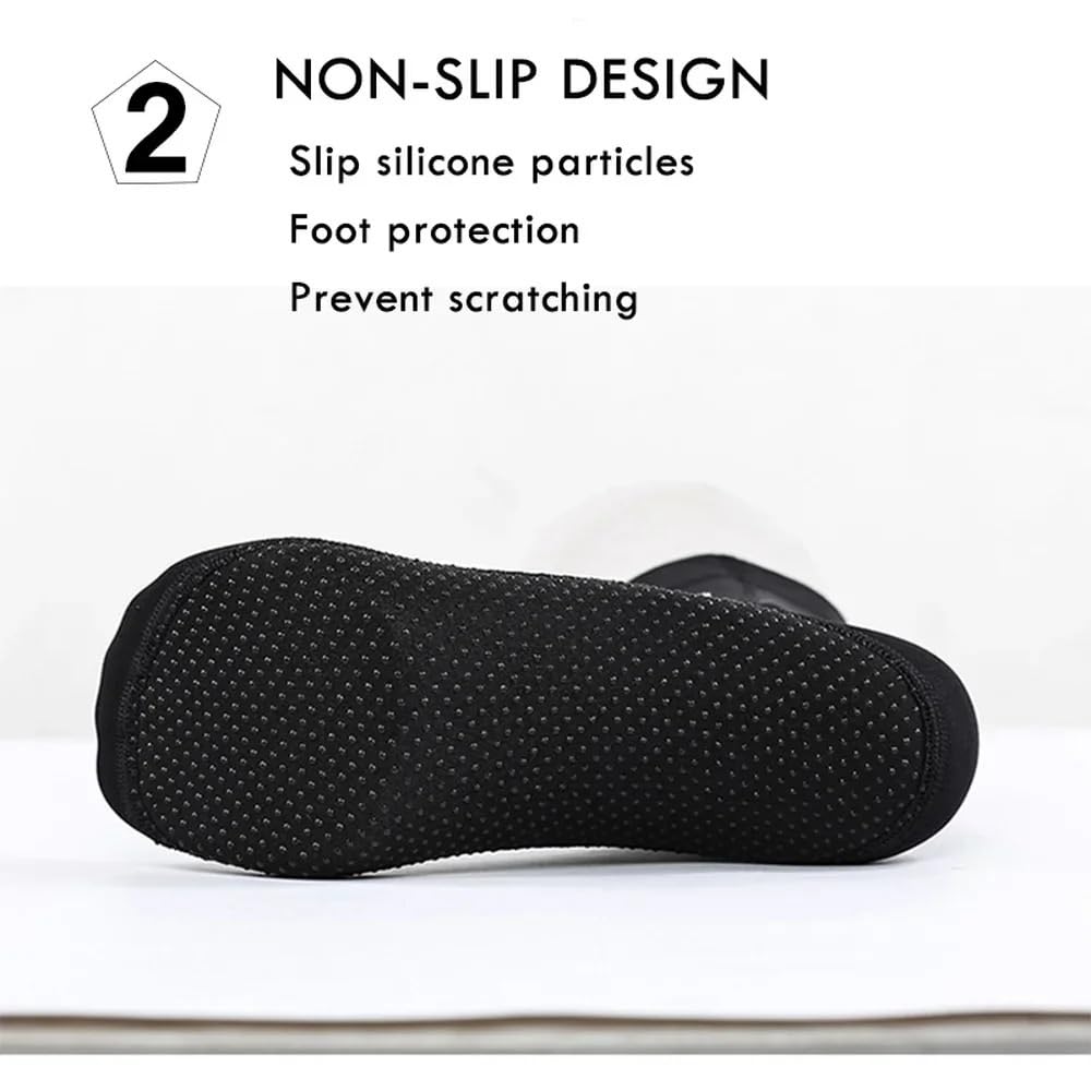 Calzari Sub 1 paio di calzini da immersione 3 mm, antiscivolo, caldi e traspiranti, for adulti, scarpe sub, stivali surf, for uomo donna, for nuoto