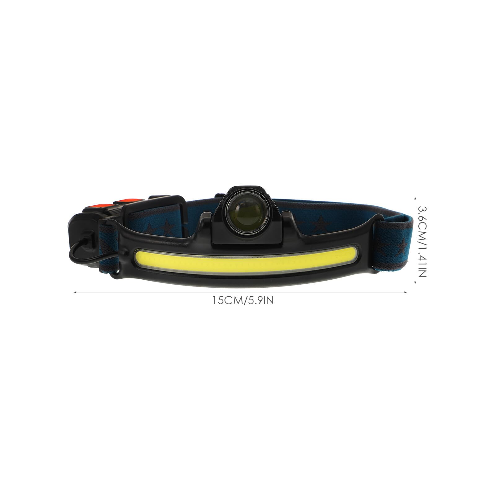 Lampe Frontale LED Rechargeable Lumens avec Bandeau Réglable Éclairage Large pour Chasse Course et Activités de Plein Air Batterie Lithium Type-c Longue Durée