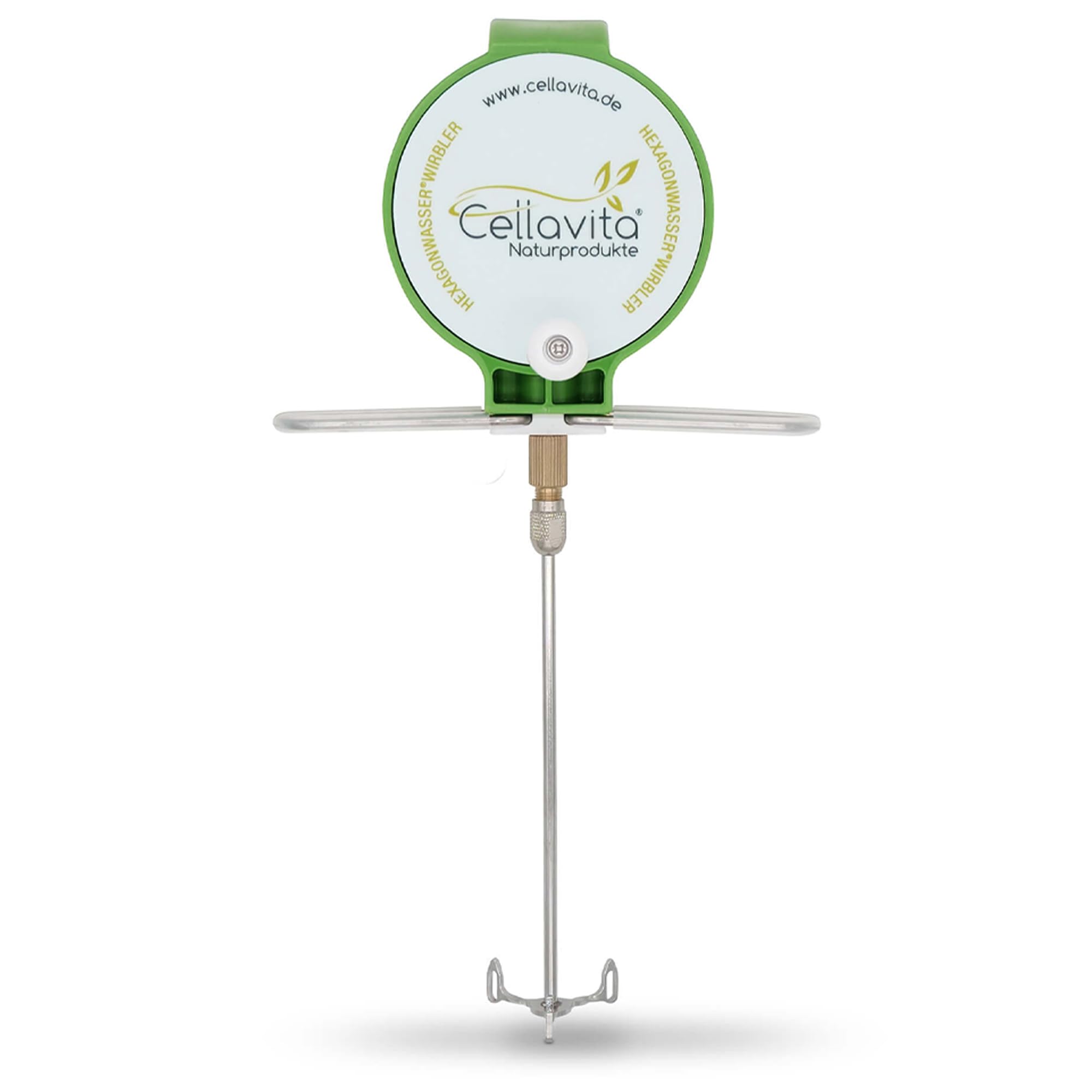 Cellavita – Hexagonwasser® Wasserwirbler einzeln – Manueller Handwirbler für Schauberger Wirbel – Wasserverwirbler für Herstellung von belebtem & vitalisiertem Wasser durch veränderte Hexagonstruktur