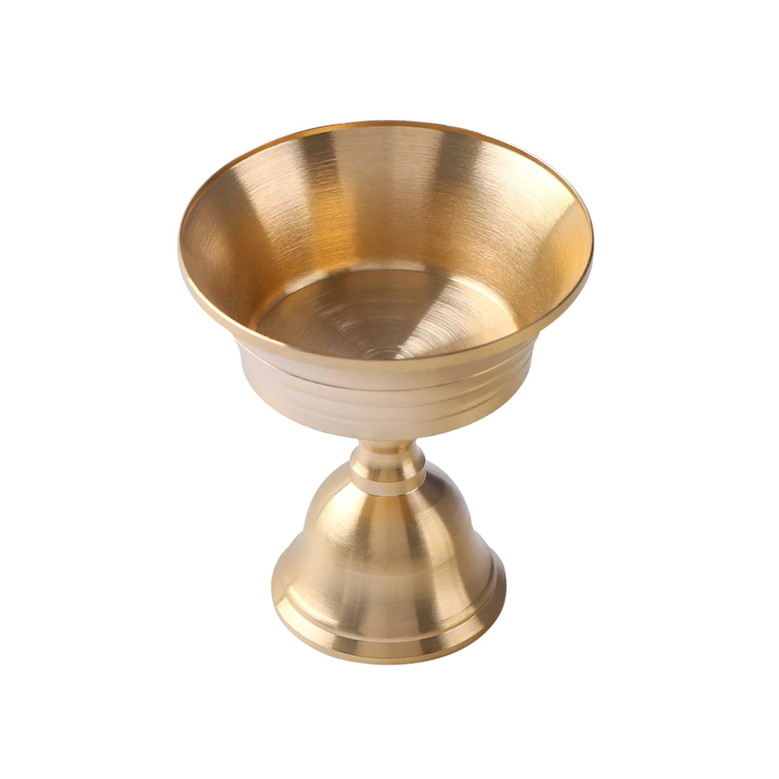 Ghee Lamp Butter Lamp Holder Cup Stand Brass Candlestick Votives Tealight Candleholder Buddhist Altars Supplies Brass Candelabra