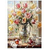 ACCESSOIRES DE PEINTURE DIAMOND (sans cadre) : chaque peinture diamant SHEGZHUC 5D image point de croix puzzle artisanat peinture diamant d'art cristal contient toile (taille : 30 x 40 cm / taille de l'image : 25 x 35 cm) x 1, stylo à pierres précieuses x1, bol x1, pince à épiler, cire x2, outils multiples (3/6) x 2, diamants. Vous recevrez 41 % de diamants en plus. Avec une pince à épiler, vous pouvez facilement enlever les diamants posés