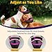 LUCKYPAW Dog Muzzle, Patented Mesh Muzzle for Large Medium Small Dogs Allows Full Pant Drinking Mouth Cover to Prevent Biting Chewing Scavenging Adjustable Breathable Mouth Guard(Purple,S)