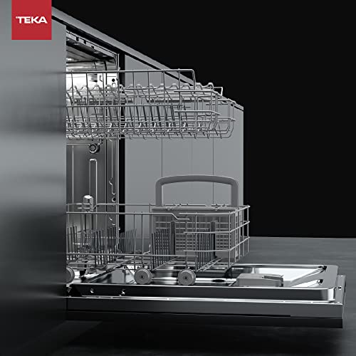 Teka 114270009 Lavavajillas Integrable, Lavavajillas para 14 Cubiertos con Tercer Rociador Superior y 7 Programas de Lavado, Sensores SmartSensor y MultiCleaner, Color Negro, 60 cm - imagen 7