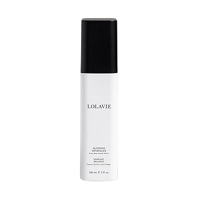 LolaVie Glossing Detangler - 5 oz - Delivers 15x Softer, Smoother Hair & 99% Reduction in Flyaways - 450-Degree Heat Protectant - Color Safe - All Hair Types