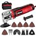 Oscillating Tool, 3.5-Amp Oscillating Multi Tool with 4.5°Oscillation Angle, Variable Speeds and 13pcs Accessories, Avid Power ADMT146