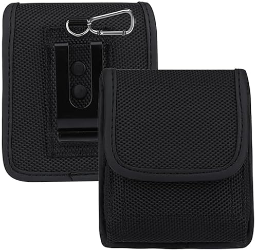 KOOLRIVER・For Galaxy Z Flip7 ケース Flip 7 カバー ウエストポーチ ベルトループ ホルダー ホルスター ナイロン カラビナ付き サムスン ギャラクシー フリップ7 ウエストバッグ おしゃれ