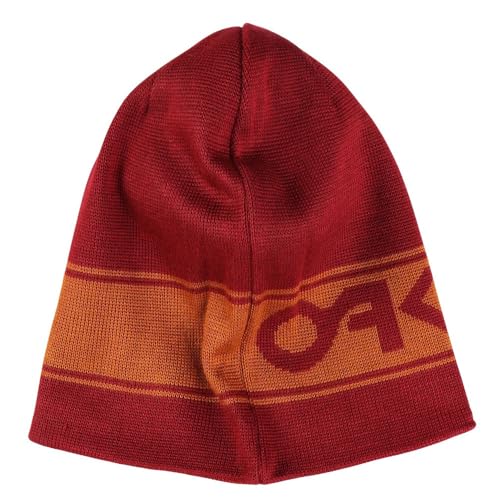 Oakley Męska czapka Thermonuclear Protection dwustronna czapka beanie, Żelazo czerwone, Rozmiar uniwersalny