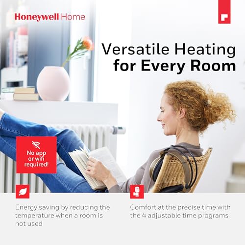 Honeywell Home intelligenter, programmierbarer Elektronischer Heizkörperregler - Rondostat HR10 2 Pack, Wit
