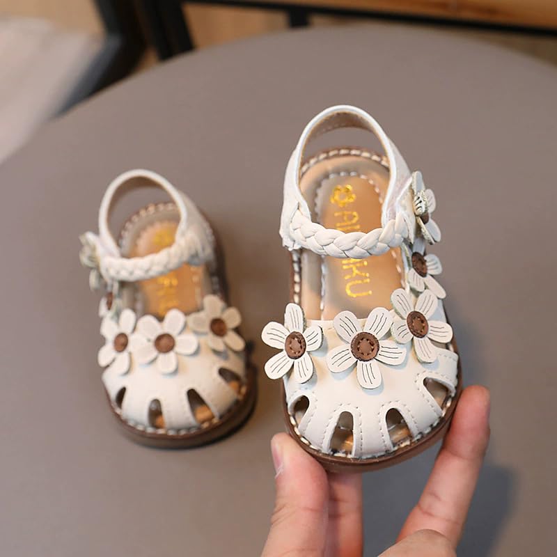Baby Toddler Sandals Flowers Summer Walking Shoes Princess Dress Birthday Party Wedding2
