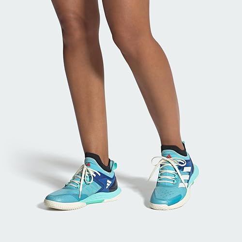 Miniatura 4 de adidas Zapatillas Tenis Adizero Ubersonic 4.1 para mujer Light Aqua y Off White