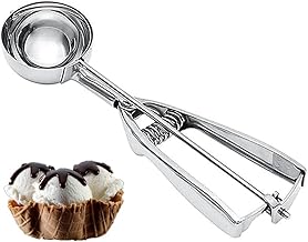 Medium Cookie Scoop, 2.8 Tbsp / 42 ml / 1.4 oz,2 inches / 5 cm Ball, 18/8 Stainless Steel,Secondary Polishing, Ice Cream Scoop,Dough Scoop Cupcake Scoop Melon Baller.
