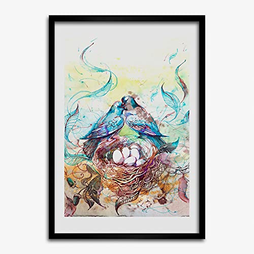 Peinture 50x70 cm Tulup | Cadre MDF en Bois Finition Premium Tableau