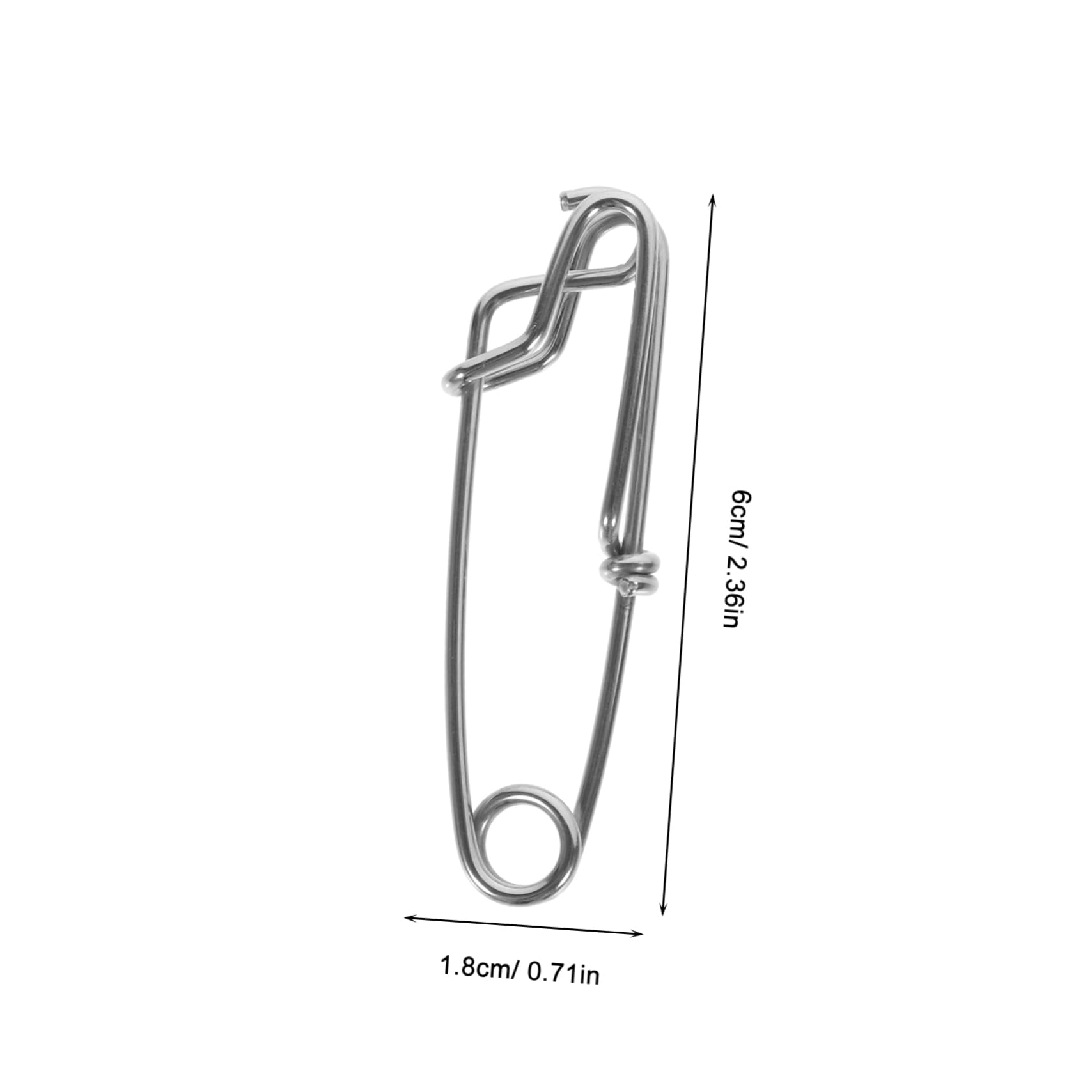 ibasenice 4 Ensembles Épingle À Paupières Connecteur Rapide Fishing Hameçon Peches Poisson Accessoires De Pêche pour Hommes Clips De Pêche Acier Inoxydable Silver 10 Pièces * 4