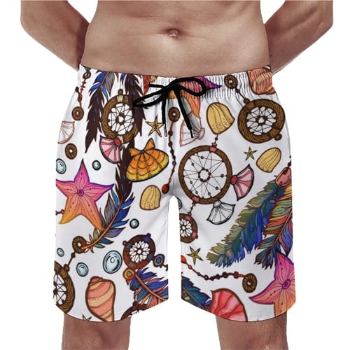 Shorts de bain homme attrape-rêves S | Maillot séchage rapide