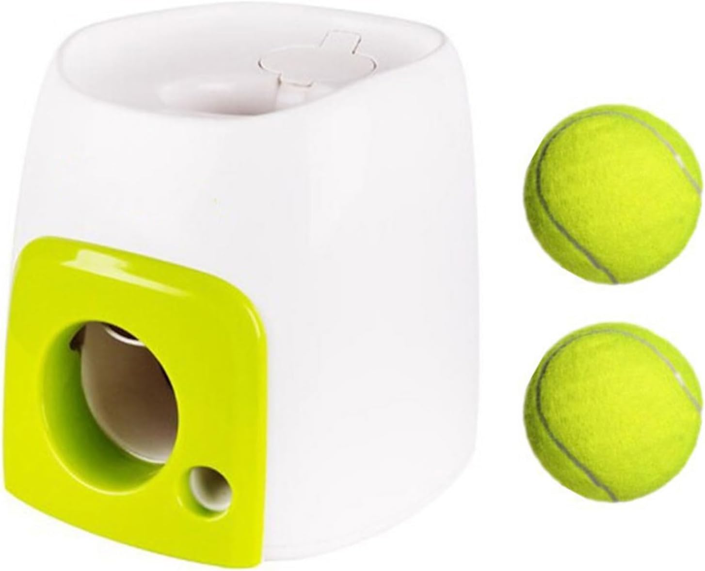 Simple Operations Pet Toy Ball Launchers with Treat Reward Reduces Anxieties Burns Energies for Reward Dispensing Dog Ball Machine