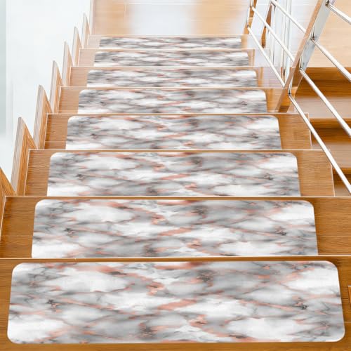 Evite resbalones con alfombras para escaleras de mármol autoadhesivas en pack de 15 piezas 2