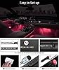 Govee Striscia LED Auto con APP, 4pcs 22cm Luci LED Interne per Auto con 9 Colori Multicolore Due linee Design, Musica sotto il cruscotto Kit di illuminazione, DC 12V #5