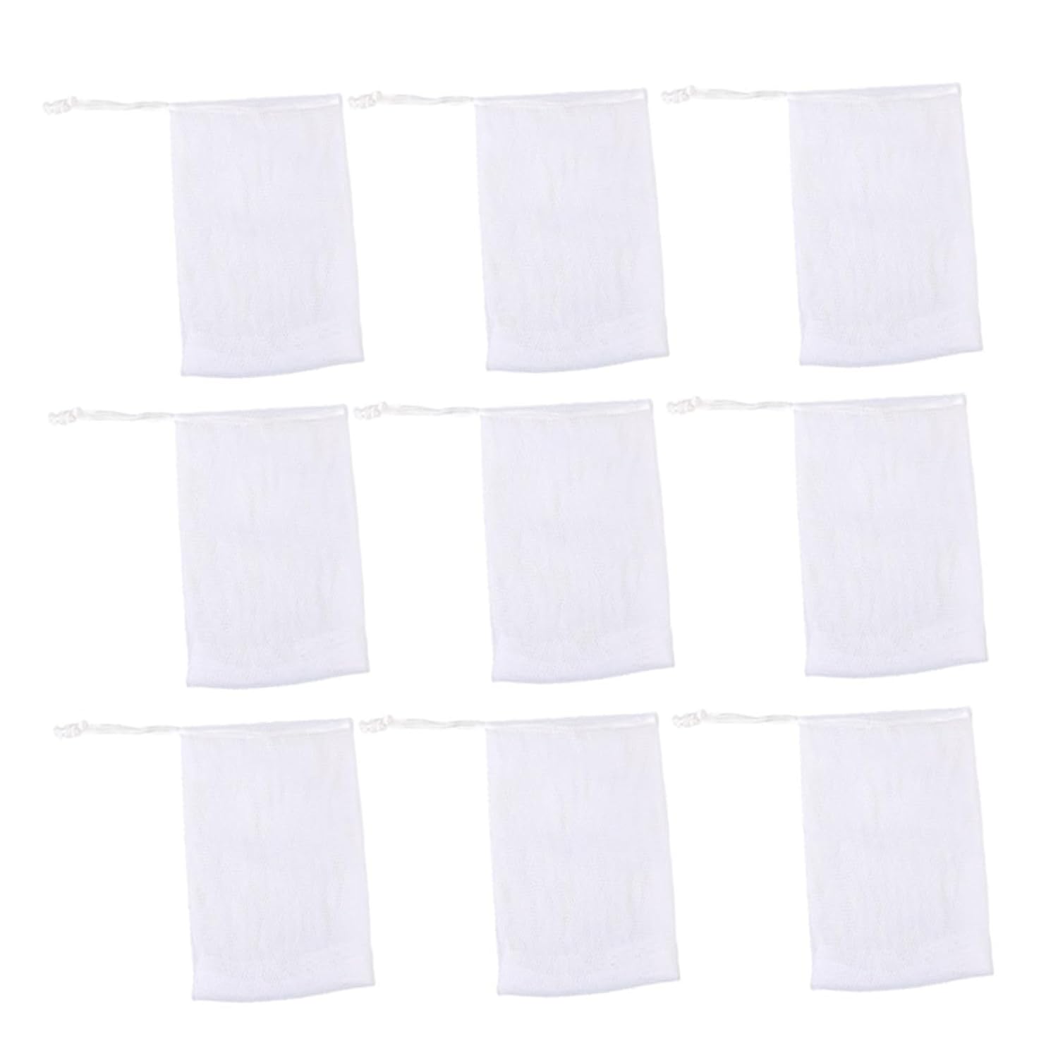 VICASKY 20pcs Nylon Shower Foaming Nets for Handmade Soap Dual-layer Cleansing Bags for Bathing Durable and Safe Pouches for Enhanced Bubble Experience