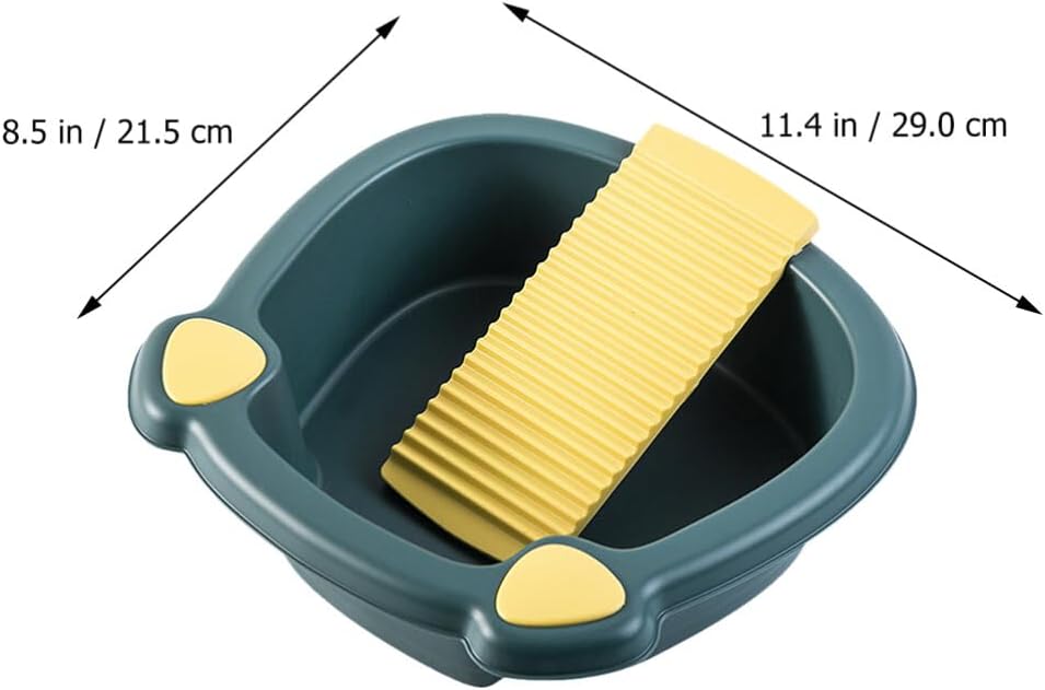 Kisangel 1 Set Wash Basin Laundry Washboards Portable Laundry Board Hand Washing Clothes Station Plastic Wash Board Washboard for Laundry Hand Washing Board Pp Underwear Japan Child