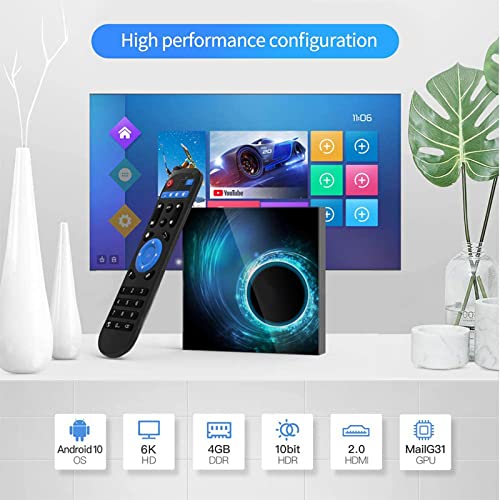TV Box, 2 GB RAM / 16 GB ROM Android 10.0 TV-box, Allwinner H616 Quad-Core met 2,4 GHz WLAN/Ethernet TV-box - Image 3