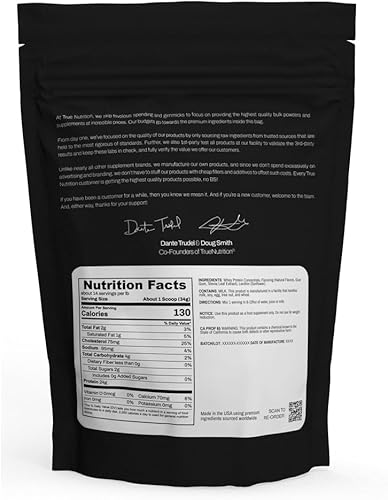 Vista 14 de True Nutrition - Concentrado de proteína de suero - 100% proteína de suero en polvo - Polvo de proteína baja en carbohidratos de acción rápida