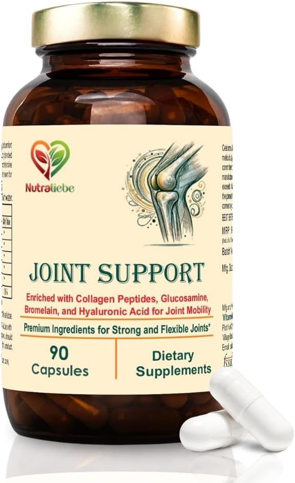 Advanced Joint Health Supplement, Collagen Peptides, Boswellia, Hyaluronic Acid, 90 Capsules