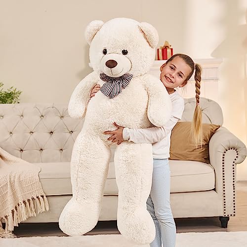Misscindy Giant Teddy Bear Plush Stuffed Animals For Girlfriend Or Kids 47 Inch, (White) #TOP1