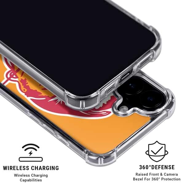 Skinit Phone Case Compatible with MagSafe iPhone 16 - Officially Licensed NFL Tampa Bay Buccaneers Retro Logo Design