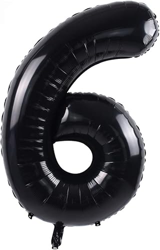 Miniatura 1 de Globos de números grandes, negros, de 40 pulgadas
