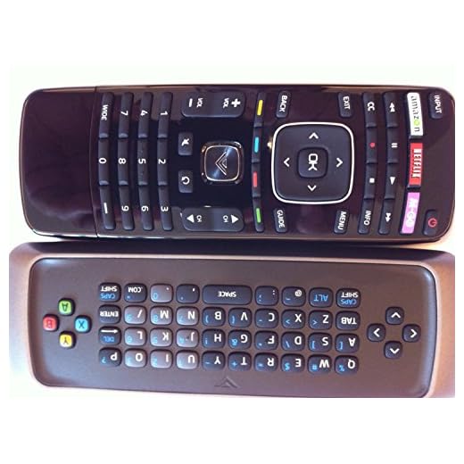VIZIO XRT302 Qwerty keyboard remote for E701i-A3E, E650i-A2, M550VSE, E701i-A3, E601i-A3, M420KD, M470SL, M420SL, M550SL, XRT302, M470VSE, M650VSE