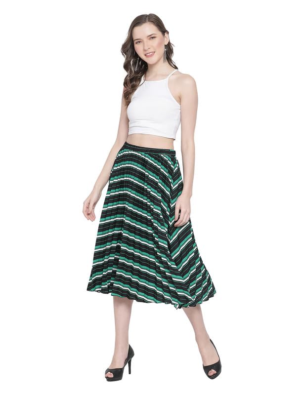 Image of oxolloxo Women Pleated Midi Skirt