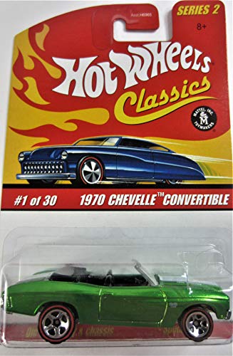 Hot Wheels Classics Series 2 1970 Chevelle Convertible Verde 1:64