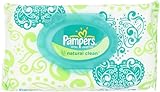 Pampers Natural Clean Wipes 1x Travel Pack, 72 Count (Pack of 8)- Packaging May Vary