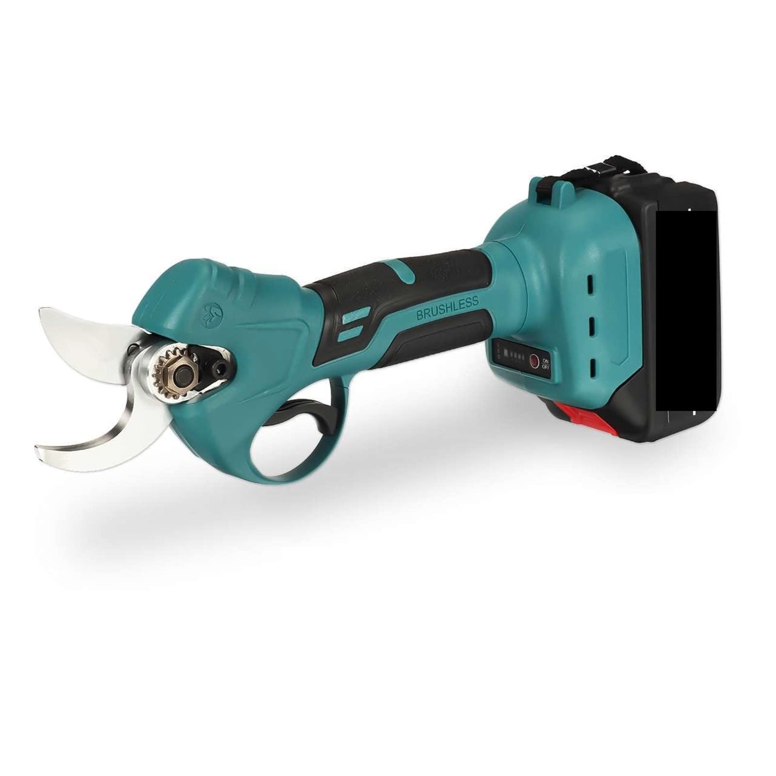 Tijeras de podar eléctricas, Tijeras eléctricas recargables inalámbricas sin escobillas de 30mm, tijeras podar, herramienta jardín árboles, poda ramas for batería(No battery)