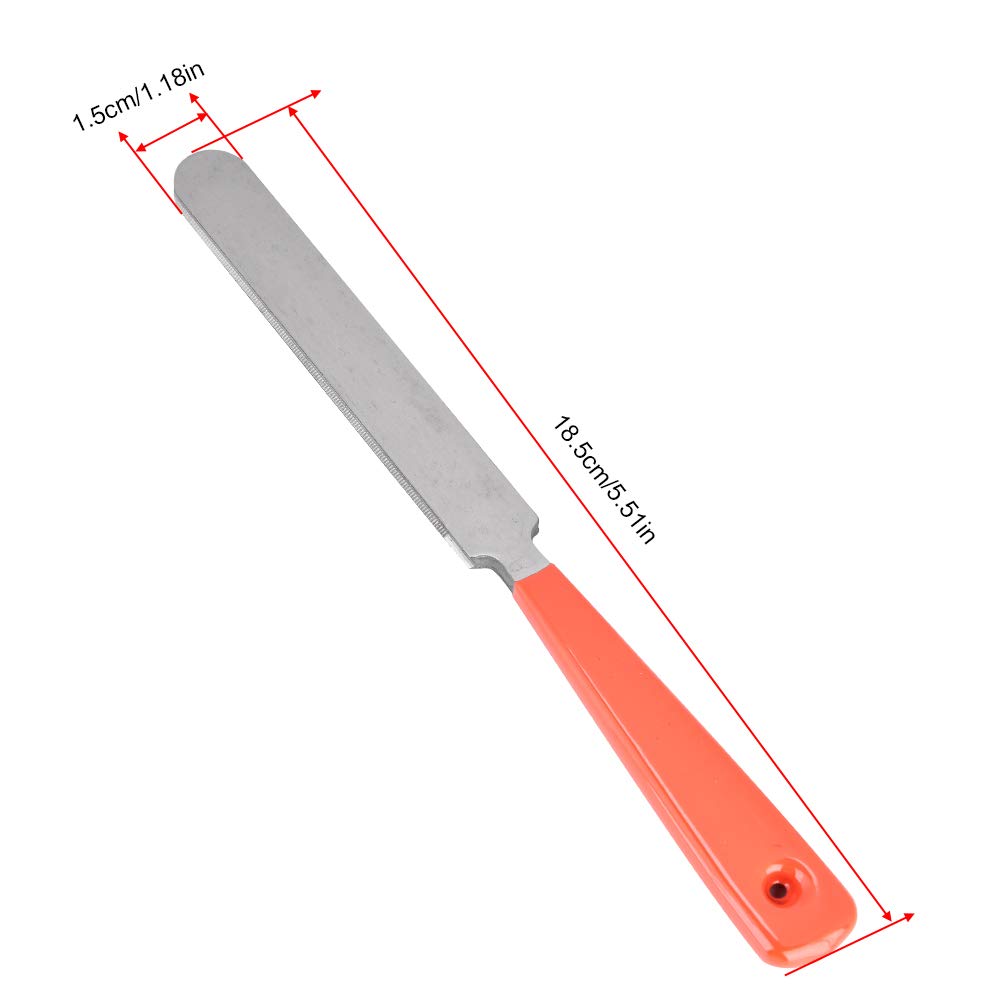 Fret End Dressing File, Guitar File Tool Guitar Fret Crowning File Stainless Steel Guitar Fret File Guitar Fingerboard Protector Kit for Rounding Shaping and Deburring