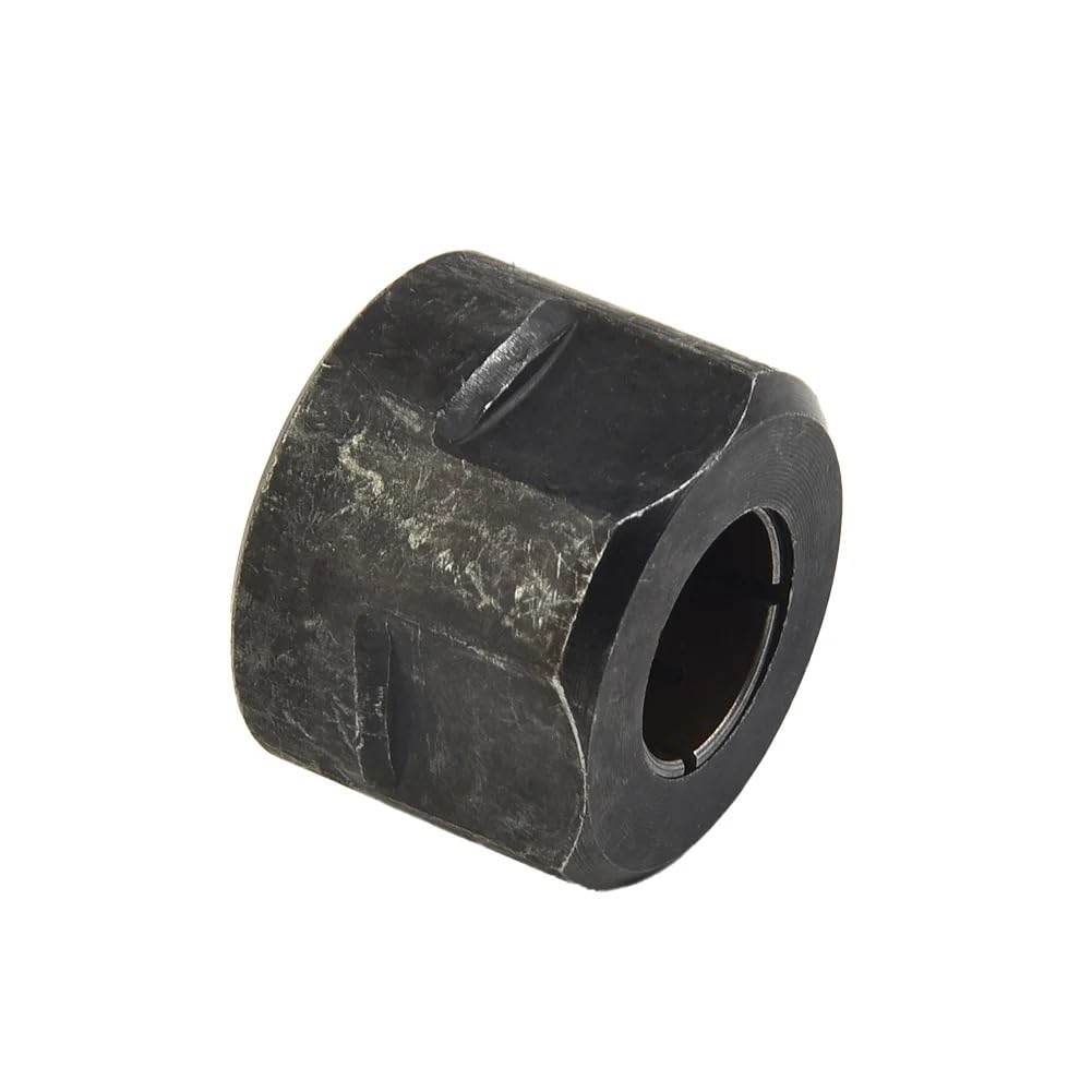 1pc Metal Collet Clamping Nut, 12.5mm Hole Diameter, Durable Black Spring Collet Nut for CNC Machine Chuck