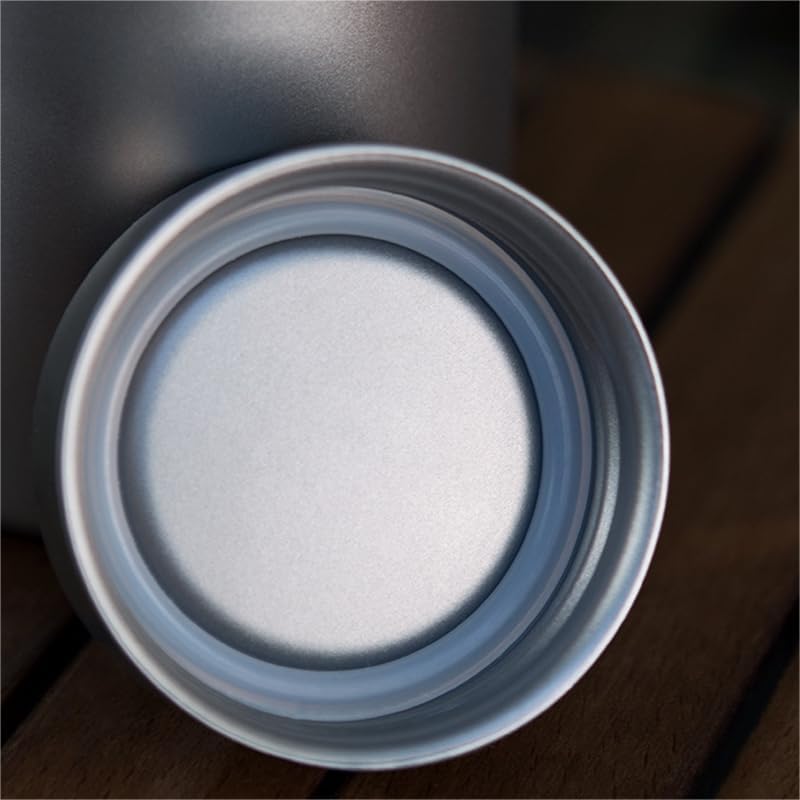 Titanium Ultralight 33.8 fl oz/1000ml Water Bottle - For Outdoor Camping, Hiking, Backpacking & Sports, Reusable Bottle with Insulating Thermal Sleeve & Clip Loop Cap Titanium mugs cups…